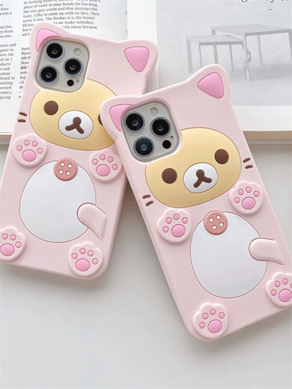 Cute Cartoon Teddy Bear Suitable  Phone Case