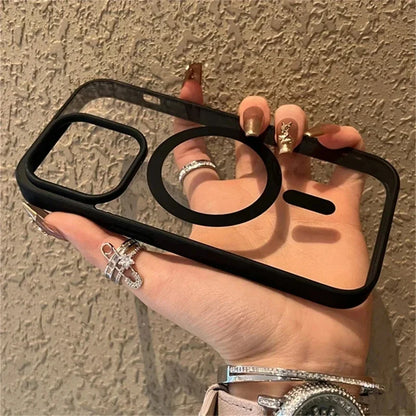 Shockproof Acrylic Magnetic Clear Phone Case 16