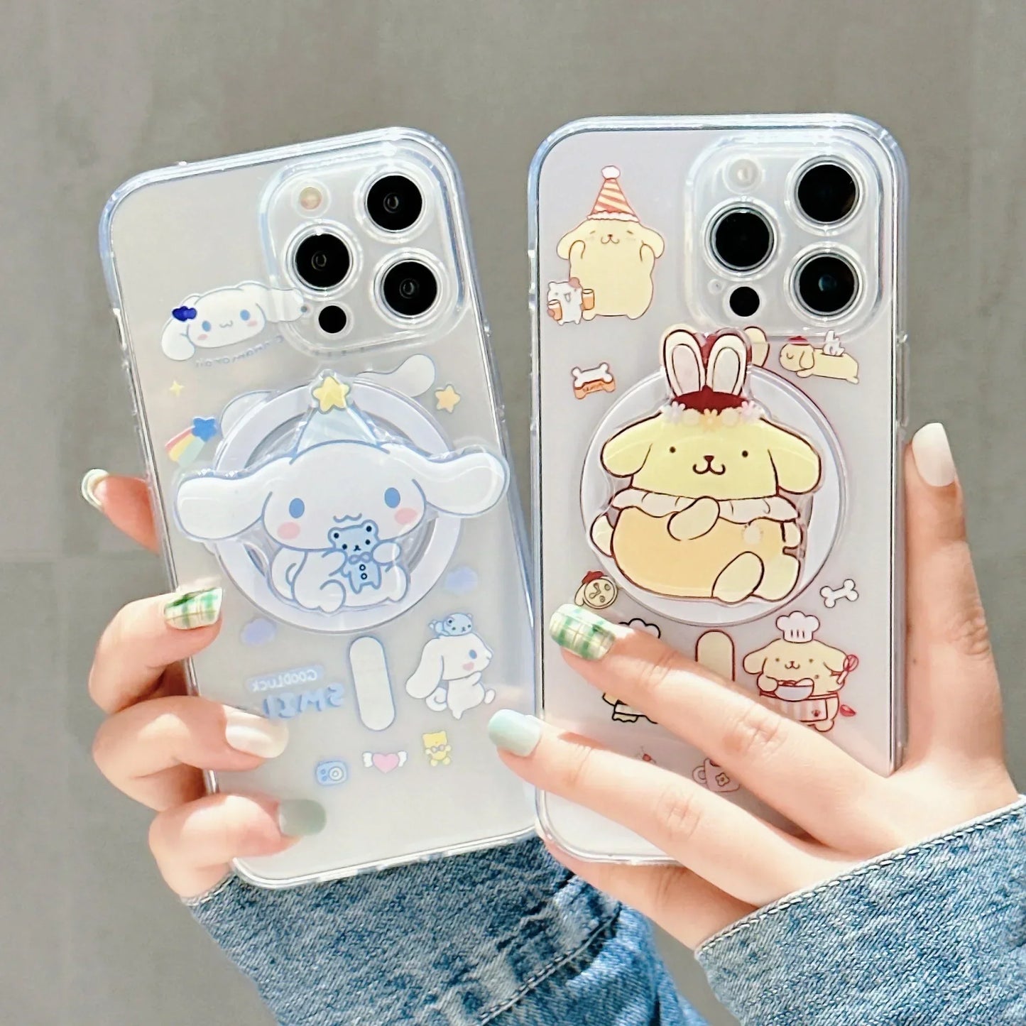 Cute Cartoon Cinnamoroll PomPomPurin Phone Case