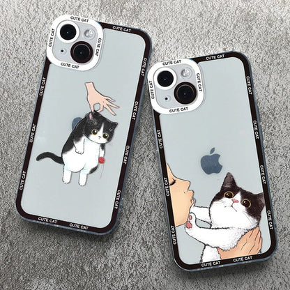 Funny Cute Cartoon Cat Phone Case