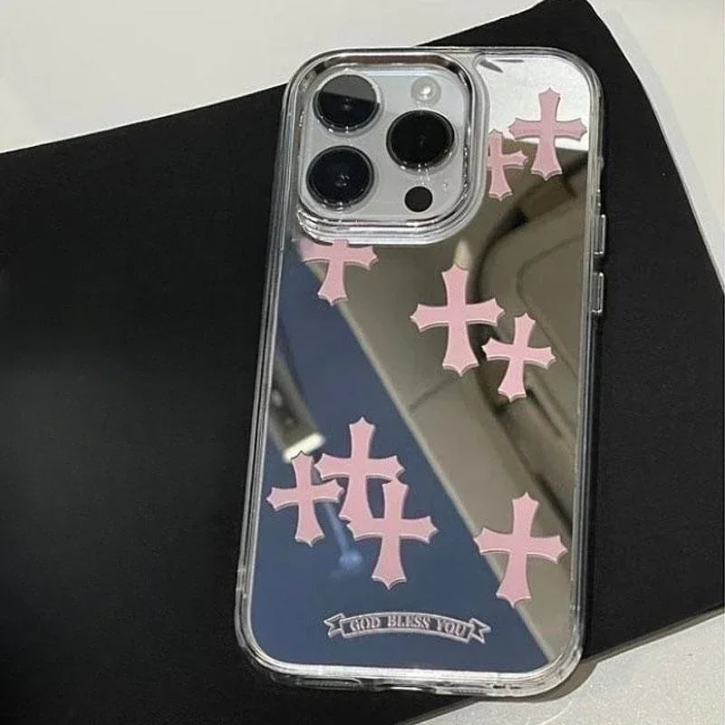 Makeup Mirror Jesus Christ Cross Phone Case
