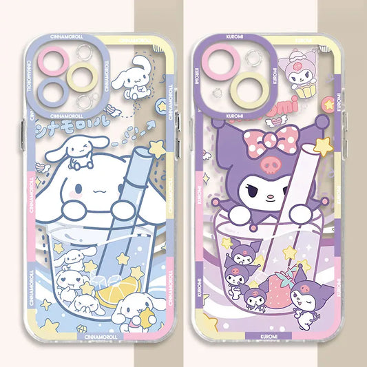 Cinnamoroll K-Kuromi Drinks Phone Case