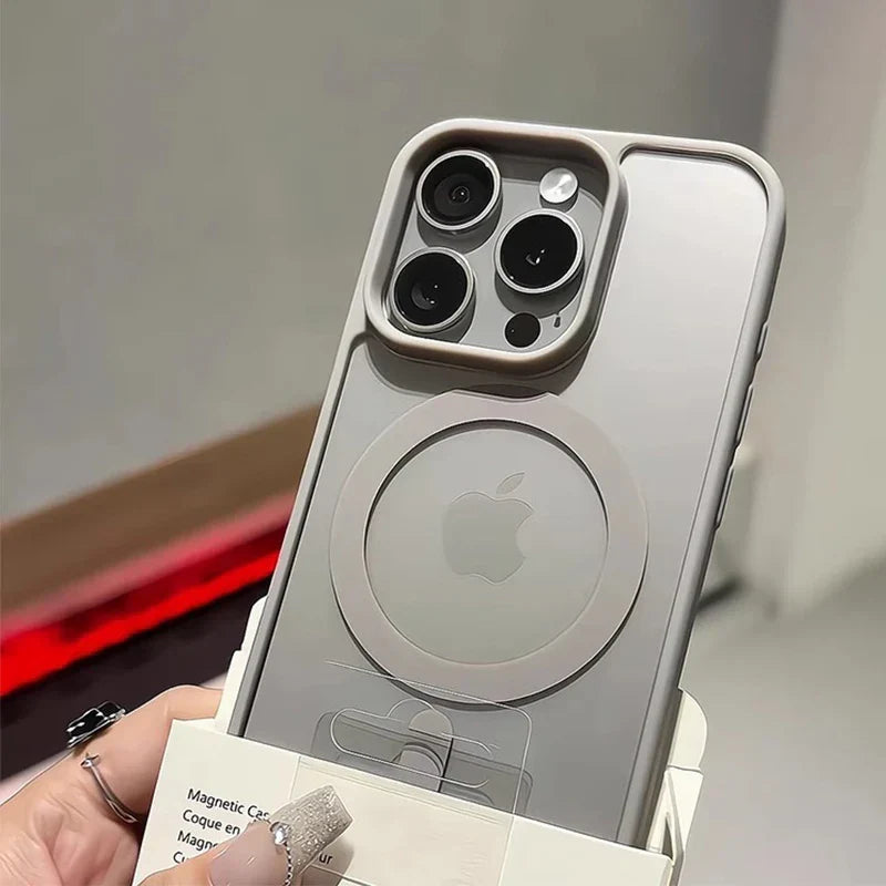 Matte Natural Titanium Magnetic Phone Case 16