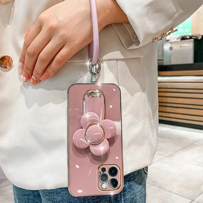 Rotatable Windmill Bracket Phone Case