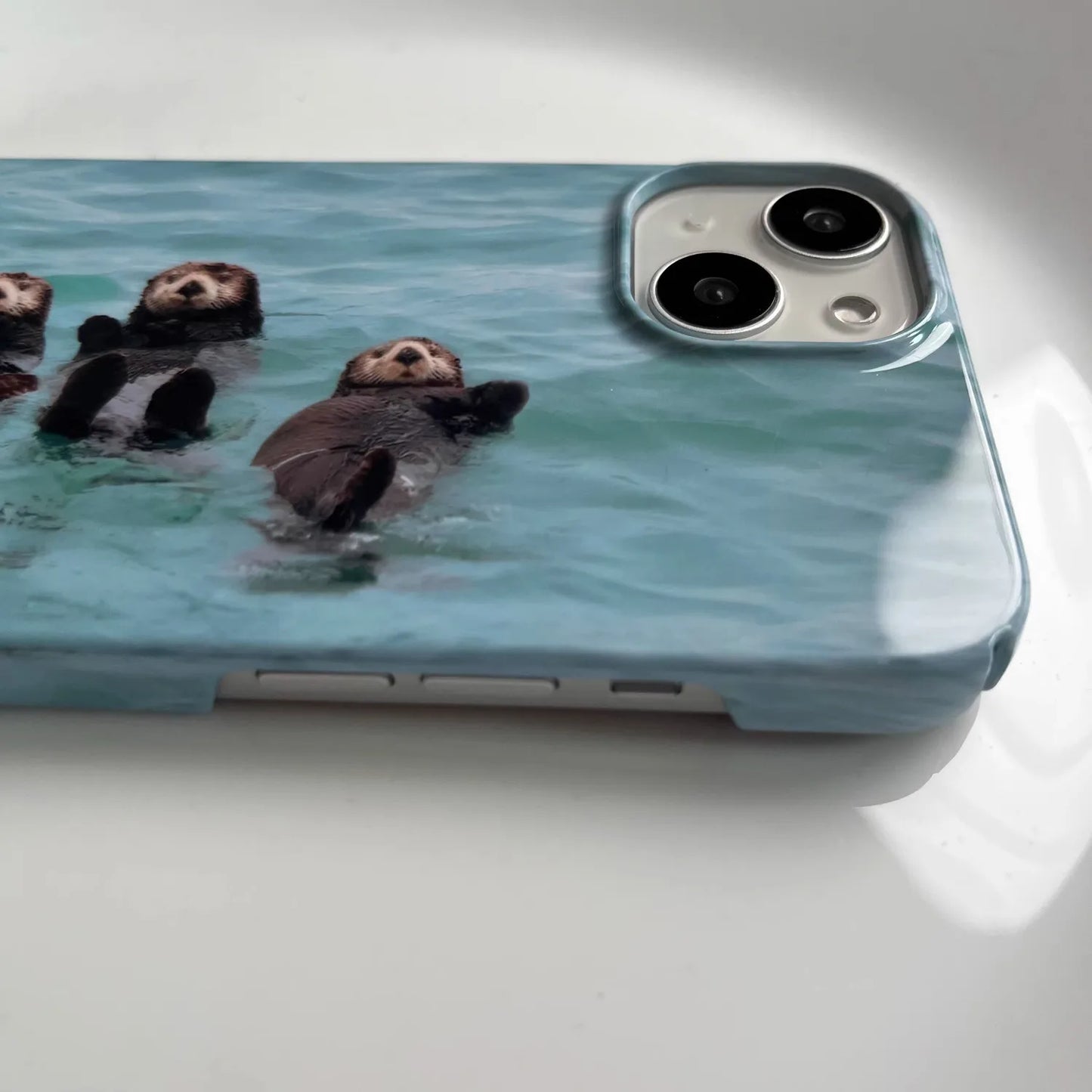 Ins Cute Three Sea Otters Phone Case