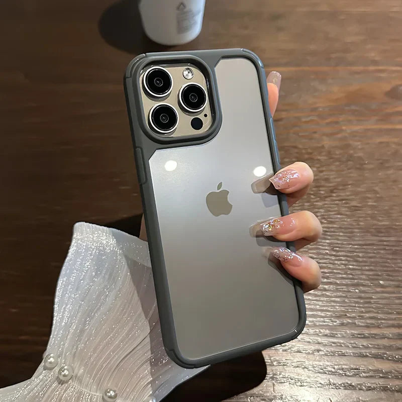 Transparent Shockproof Bumper Armor Phone Case