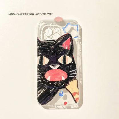 Doodle Angry Cat Phone Case
