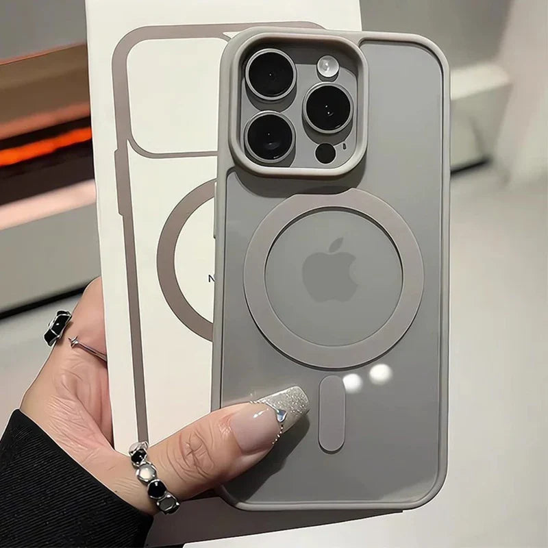 Matte Natural Titanium Magnetic Phone Case 16