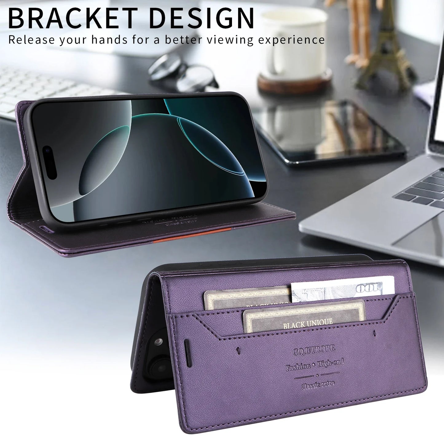 Flip Leather Wallet Phone Case for Samsung Galaxy