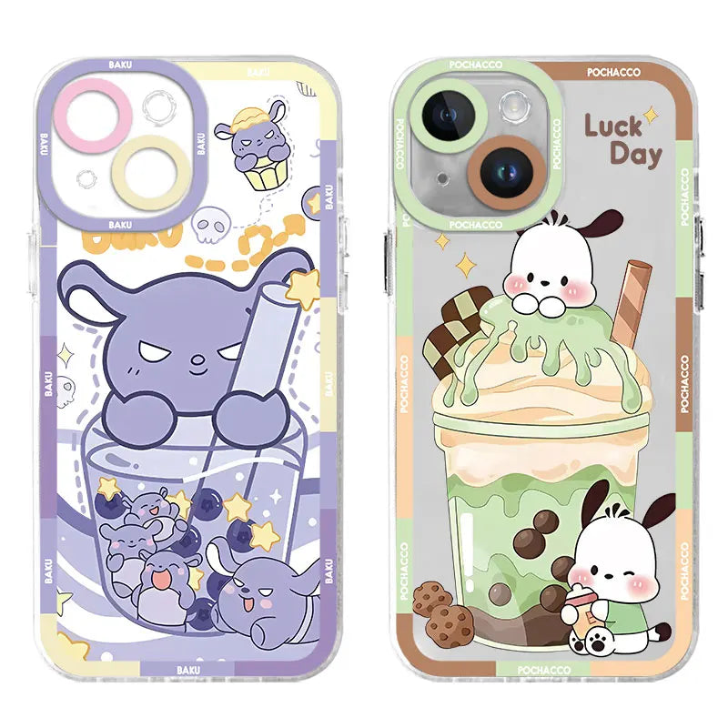 Cinnamoroll K-Kuromi Drinks Phone Case