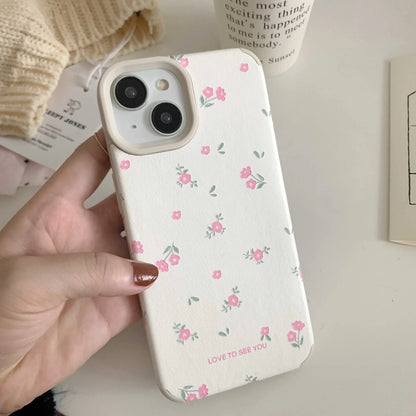 Flower Soft Leather Phone Case
