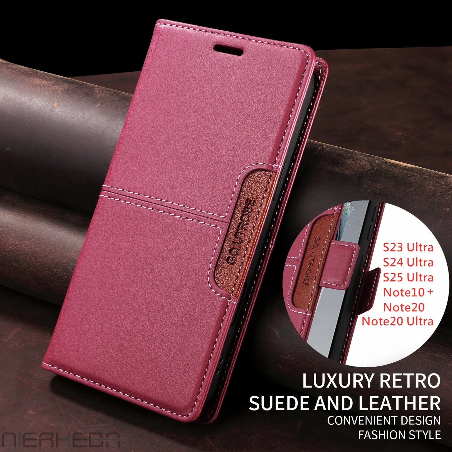Flip Leather Wallet Phone Case for Samsung Galaxy