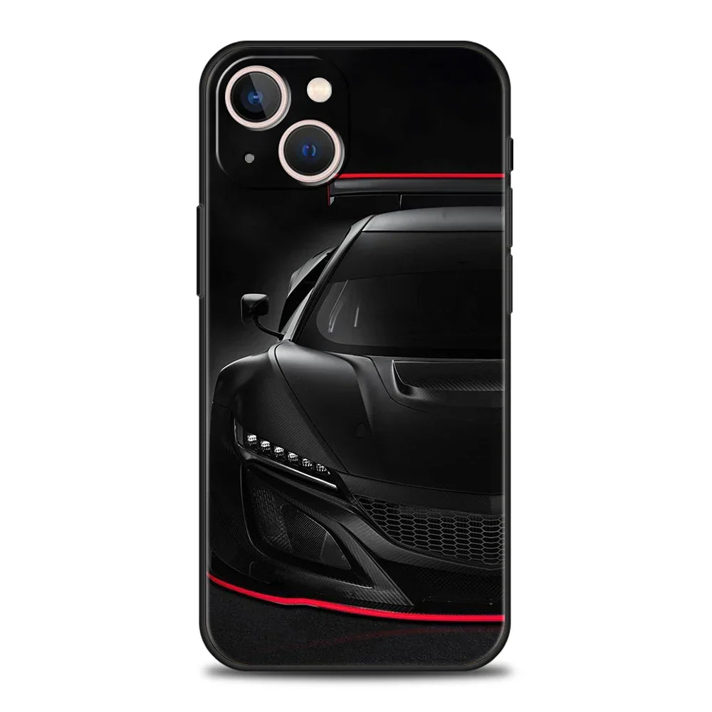 Cool Sports Black Car Phone Case