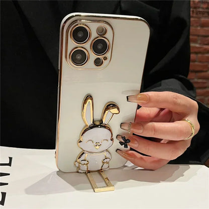 Cute Stand Rabbit Soft Phone Case