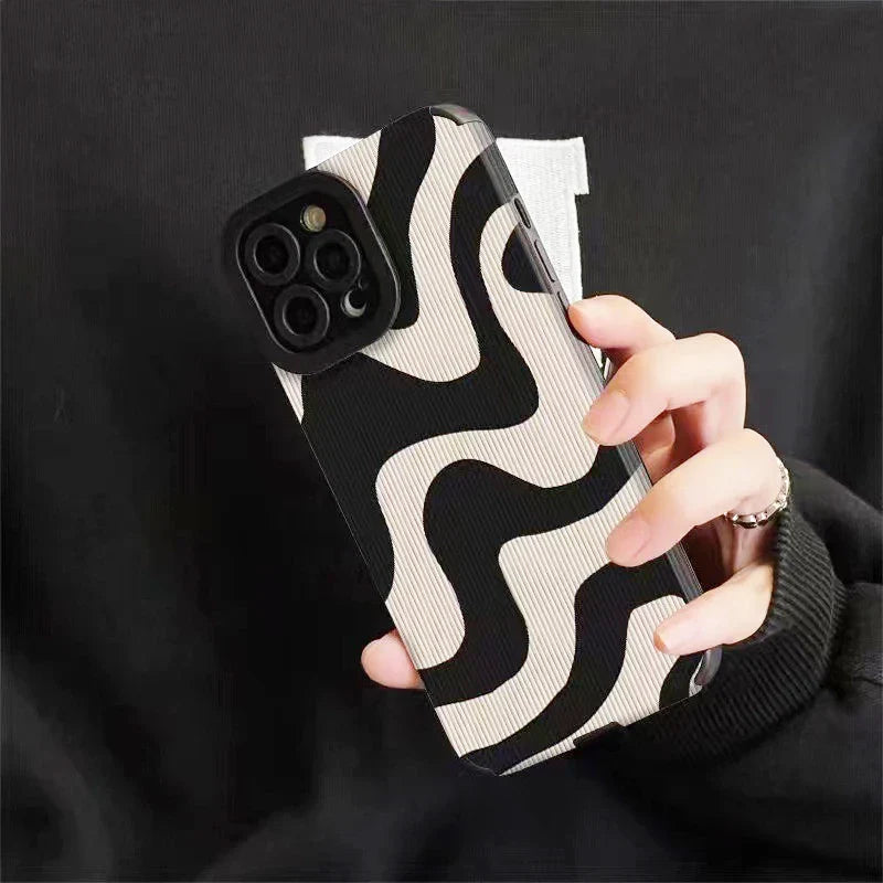 Shockproof Zebra Stripe Silicone Phone Case