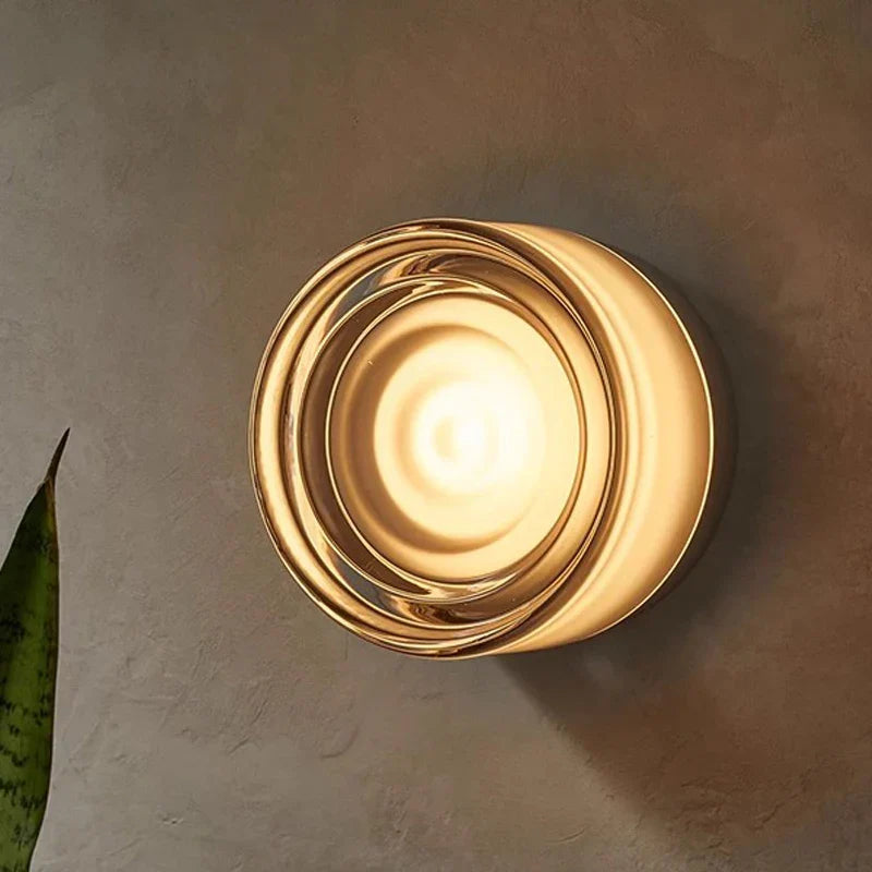 Modern LED Wall Lamp Living Room Amber Jelly Decor