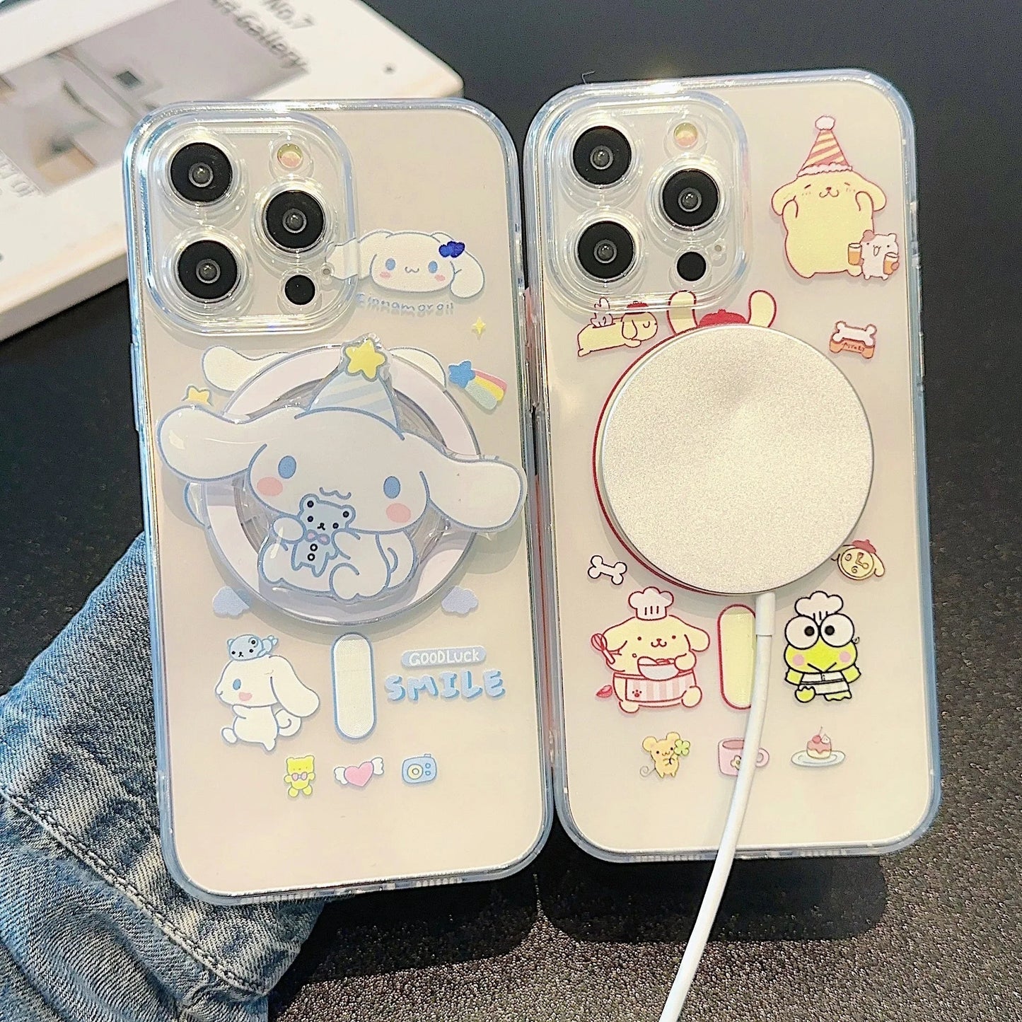 Cute Cartoon Cinnamoroll PomPomPurin Phone Case