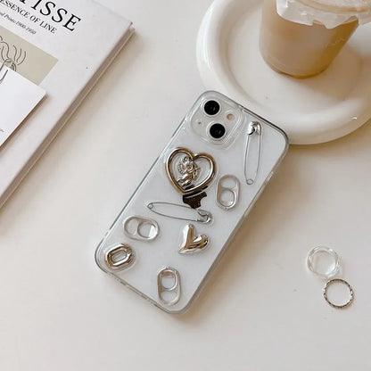 Cute 3D Love Heart Phone Case
