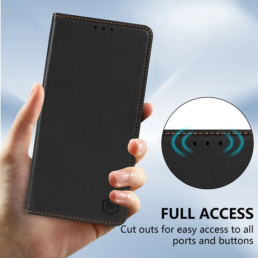 Wallet Magnetic Card Slot Flip Leather Case for Samsung Galaxy