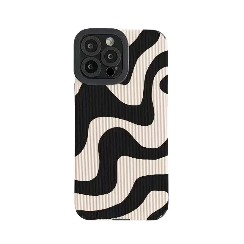 Shockproof Zebra Stripe Silicone Phone Case