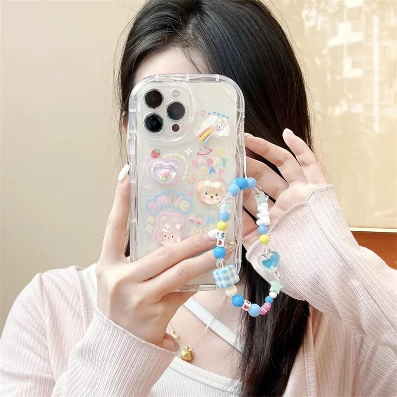 3D Bear Hang Phone Case
