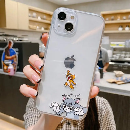 Tom And Jerry Jumping Cartoon Phone Case