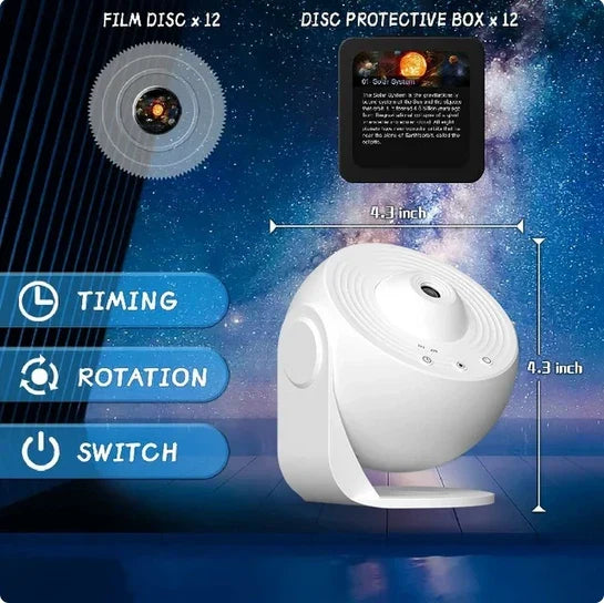 LED Night Light Galaxy Projector Starry Sky Projector 360° Rotate Planetarium Night Lamp