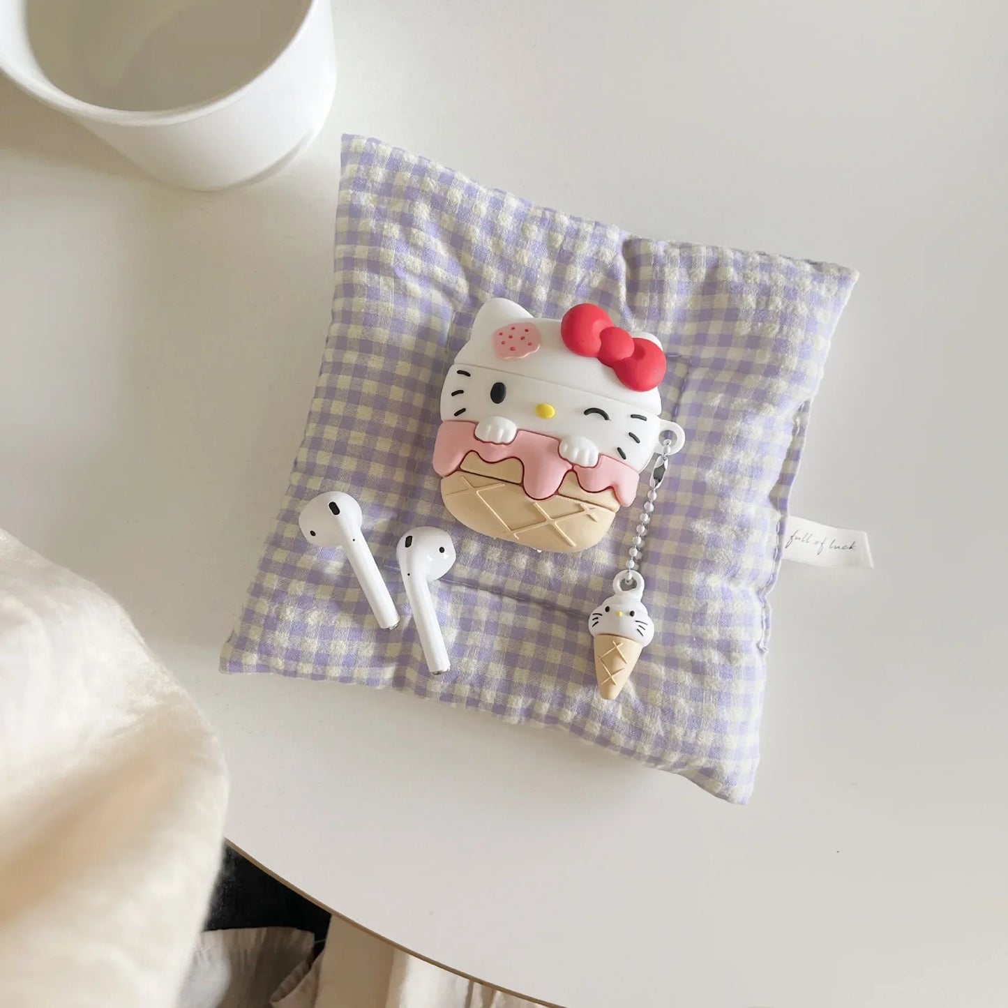 Hello Kitty Ice Cream Style Airpod Case
