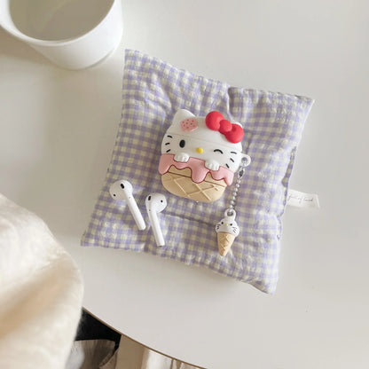Hello Kitty Ice Cream Style Airpod Case